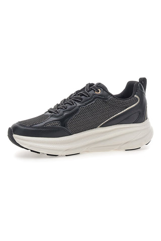 Sneakers da donna nere con inserti mesh Pittarello 8W25069