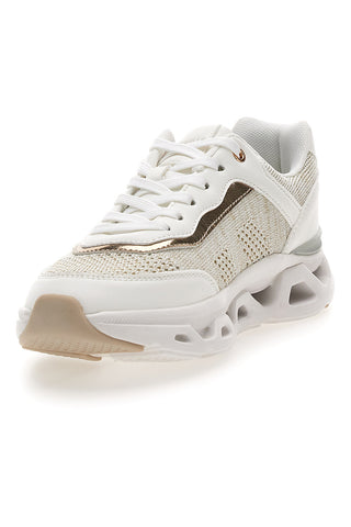 Beige Damen Turnschuhe mit perforierten Einsätzen Pittarello 8W25013