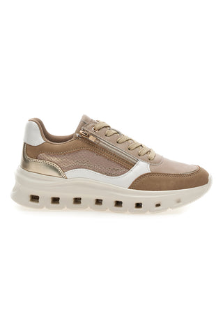 Sneakers da donna beige con inserti a contrasto Pittarello 8W25309