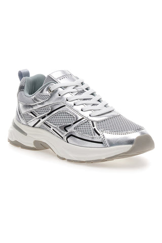 Sneakers da donna argento con inserti mesh Pittarello Capsule 8W25911