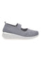 Me & me TF090236 grau Damen Ballettschuhe in perforiertem Stoff