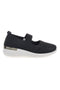 Schwarze Damen-Ballettschuhe aus perforiertem Stoff Me & me TF090236