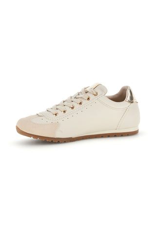 Sneakers beige in materiale sintetico con dettagli metallici Me & me TW26S801502