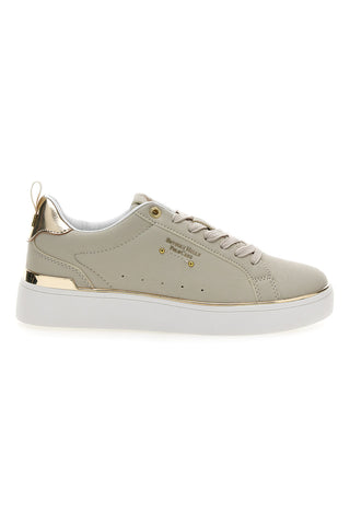 Sneakers beige con dettagli oro Beverly Hills Polo Club Queens Cup Ltx