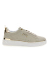 Beige Turnschuhe mit goldenen Details Beverly Hills Polo Club Queens Cup Ltx