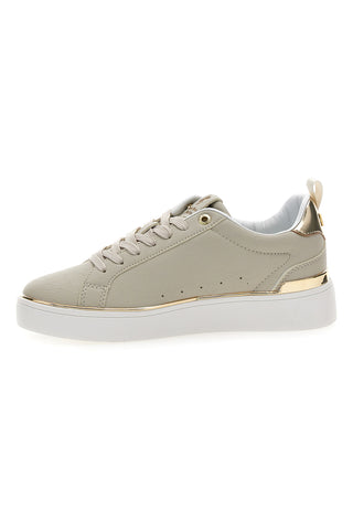 Beige Turnschuhe mit goldenen Details Beverly Hills Polo Club Queens Cup Ltx