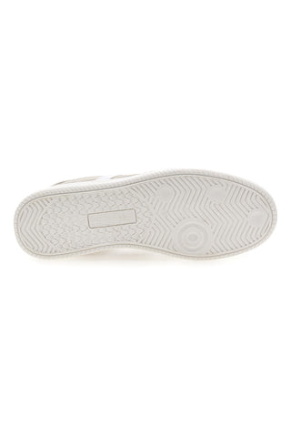 Beige Sneakers mit weißen Details Baumwollgürtel AMELIE SD