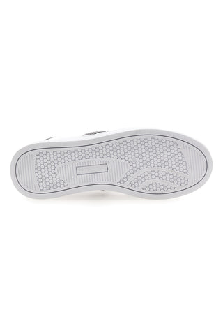 Weiße Sneakers mit Glitzerdetails Baumwollgürtel YARD METAL