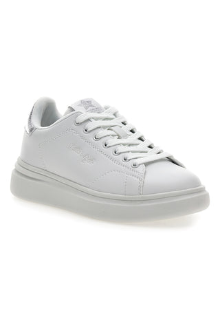 Weiße Sneakers mit silbernen Details Cotton Belt LONDON 3.0