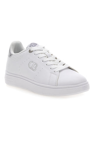 Weiße Sneakers mit silbernen Details Cotton Belt GTZ 3.0