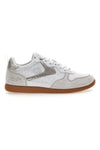 Sneakers bianche con dettagli metallizzati Cotton belt FROST LTH-METAL