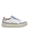 Sneakers Weiß und Hellblau mit Plateau aus Leder Pittarello Capsule Casey