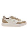 Sneakers Weiß und Beige mit Plateau aus Leder Pittarello Capsule Casey