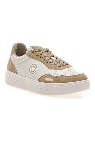 Sneakers Weiß und Beige mit Plateau aus Leder Pittarello Capsule Casey