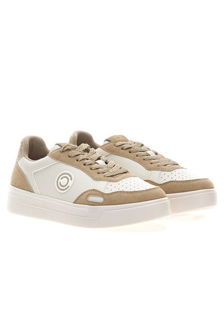 Sneakers Weiß und Beige mit Plateau aus Leder Pittarello Capsule Casey