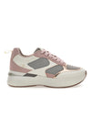 Rosa Sneakers mit bequemem Plateau und Ledereinsätzen Pittarello Capsule Kendy