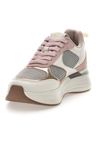 Rosa Sneakers mit bequemem Plateau und Ledereinsätzen Pittarello Capsule Kendy