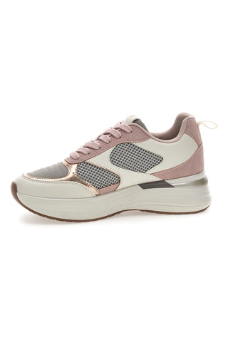 Rosa Sneakers mit bequemem Plateau und Ledereinsätzen Pittarello Capsule Kendy