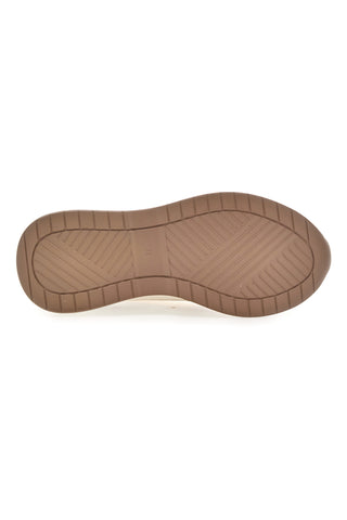 Beige Sneakers mit bequemer Plateausohle und Ledereinsätzen Pittarello Capsule Kendy