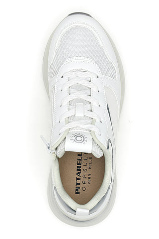 Weiße Sneakers mit Komfortkeilabsatz Pittarello Capsule Kendy