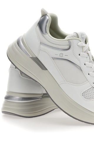 Weiße Sneakers mit Komfortkeilabsatz Pittarello Capsule Kendy
