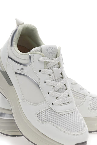 Weiße Sneakers mit Komfortkeilabsatz Pittarello Capsule Kendy