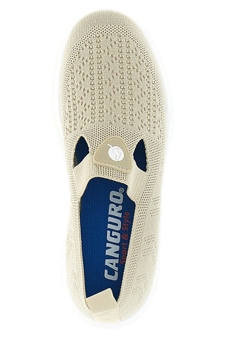 Beige Turnschuhe aus perforiertem Stoff Canguro CA1227