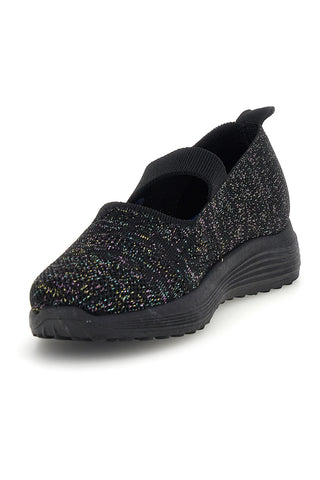 Schwarze Ballerinas mit Gummiband Canguro CA1214