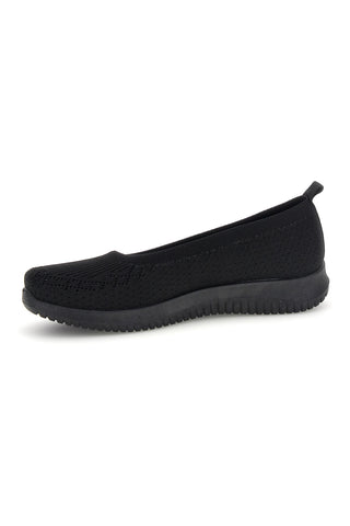 Schwarze Ballettschuhe mit perforiertem Schaft Canguro CA1215