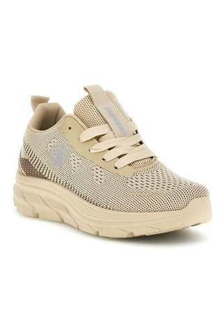 Beige Turnschuhe aus atmungsaktivem Mesh Canguro CA1267