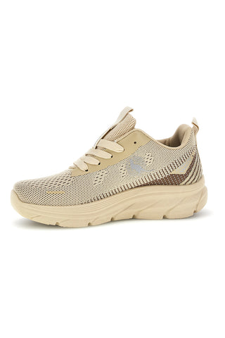 Beige Turnschuhe aus atmungsaktivem Mesh Canguro CA1267