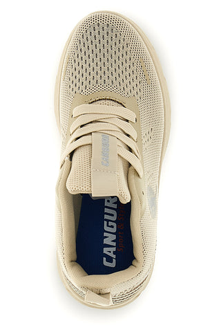 Beige Turnschuhe aus atmungsaktivem Mesh Canguro CA1267