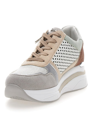 Sneakers multicolore traforate con zip e zeppa Inblu 481IN