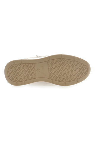 Sneakers cipria traforate con zip e zeppa Inblu 481IN