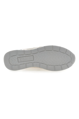 Perlmuttbeige Sneaker mit seitlichem Reißverschluss und Keilabsatz Inblu 472IN