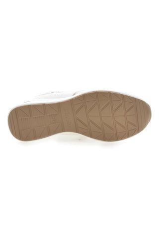 Sneakers bianche con zip e dettagli oro Inblu 488IN