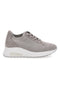 Sneakers tortora in tessuto traspirante con zeppa Inblu 485IN