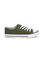 Sneakers verde in tela stringate basse 2t2l 8011