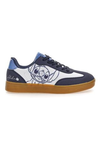 Blaue Sneakers mit Stitch-Grafik und Karamellsohle Disney D6020176S