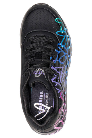 Sneakers nere lavabili in lavatrice Skechers Uno Lite Metallic Joy