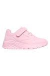 Sneakers bianche con zip laterale lavabili in lavatrice Skechers Uno Lite Easy Zip