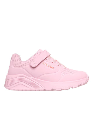 Sneakers bianche con zip laterale lavabili in lavatrice Skechers Uno Lite Easy Zip