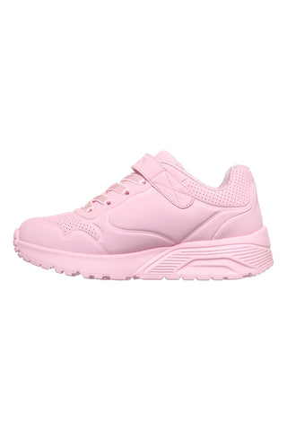 Sneakers bianche con zip laterale lavabili in lavatrice Skechers Uno Lite Easy Zip