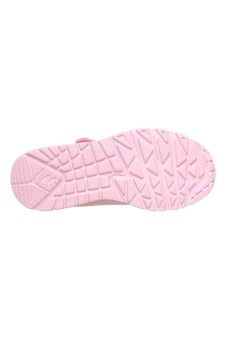 Sneakers bianche con zip laterale lavabili in lavatrice Skechers Uno Lite Easy Zip