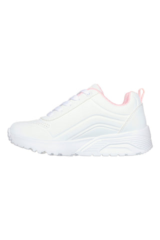 Sneakers rosa con zip laterale lavabili in lavatrice Skechers Uno Lite Easy Zip