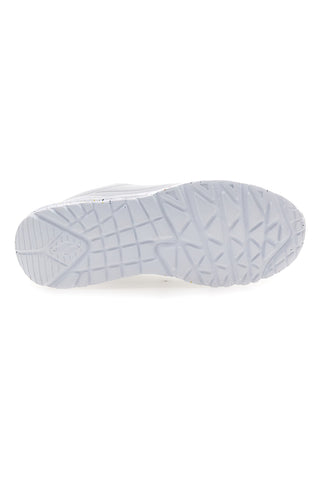Sneakers bianche con platform Skechers Uno Lite Rainbow Speckle