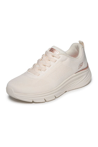 Sneakers bianche in tessuto lavabili in lavatrice Skechers Bobs Arch Fit Elev8