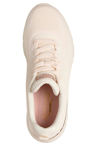 Sneakers bianche in tessuto lavabili in lavatrice Skechers Bobs Arch Fit Elev8