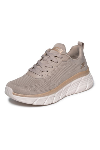 Sneakers beige in tessuto lavabili in lavatrice Skechers Bobs B Flex Hi Flying Hi