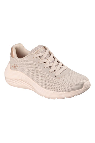 Sneakers beige in tessuto lavabili in lavatrice Skechers Bobs Squad Waves Current Look
